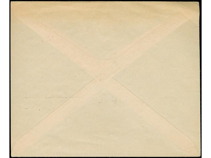 BARFRANKATUR: 1941, "Postimaks Kop tasutud.", roter L2 mit handschriftlicher Eintragung "60" und Namenskürzel "JKS" auf Brief