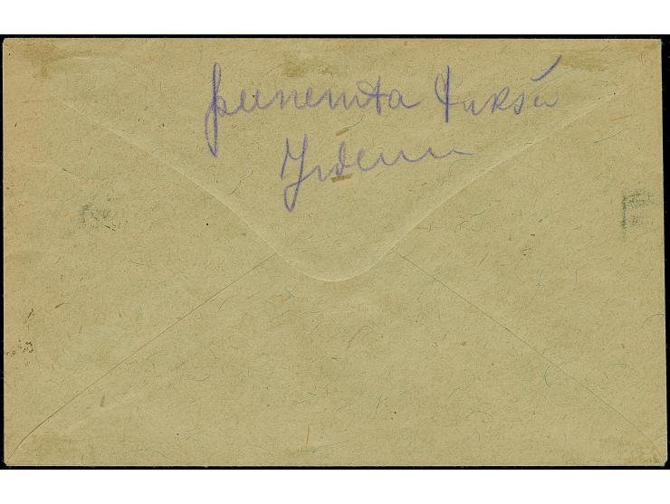 1919, Sun Design 20 and 35 kopek, with additional franking, tied by cds "JELGAWA 11 10 19" to registered local cover, cover s