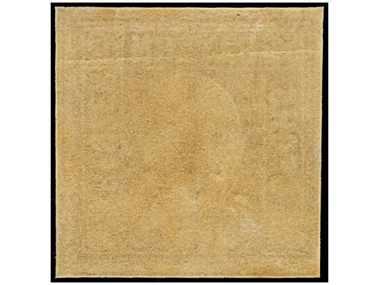 6 Kreuzer dunkelbraunorange, farbfrisch und allseits gleichmäßig breitrandig, , zweiseitig mit durchgehenden Trennungslinien,