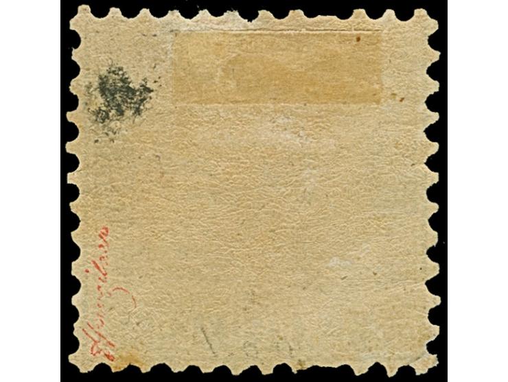 1862, Wappen auf liniertem Grund, weit gezähnt,1 Kreuzer silbergrau, typische frische Farbe, ungebraucht mit originalem Gummi