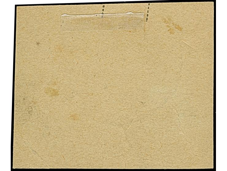 3 R., Mittelstück in Type I, farbfrisch und bis auf einen kurzen Zahn einwandfrei, mit nur einem Stempel "DAR-ES-SALAM 8/11 0