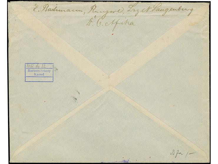 "Neu Langenburg 2(?).I.13" der einzeilige Notstempel, sauber nebengesetzt auf Briefkuvert, frankiert mit 7½ H., entwertet dur