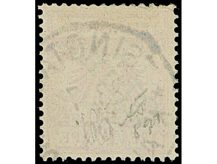 5 Pf. a. 10 Pfg.,Aufdruck in Type I, die obere Zähnung leicht bestoßen, sonst gut gezähnt und farbfrisch, sauber entwertet du