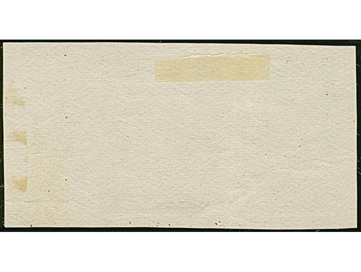 1924, Burg Rheinstein 1 M. schwärzlichgrautürkis, Probedruck, ungezähnt auf ungummiertem Papier, ohne Wasserzeichen, mit rech