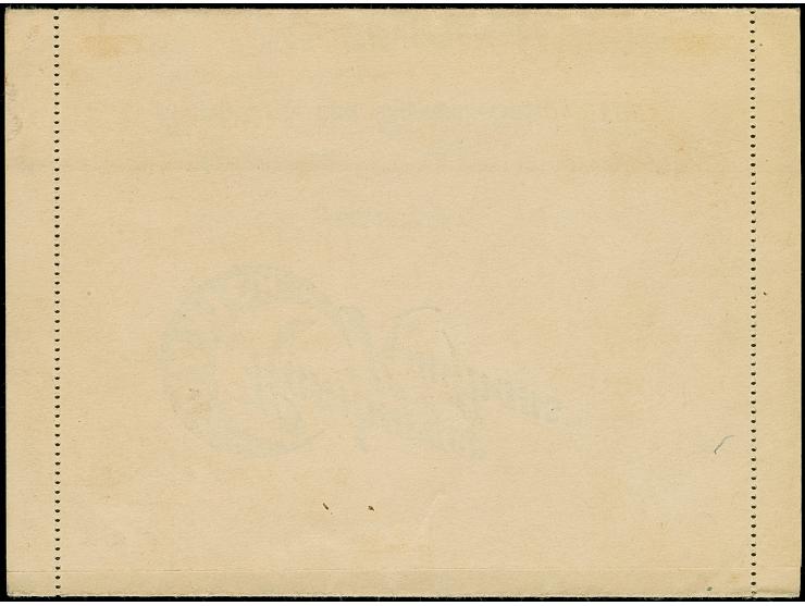 Hamburg: 1898, Kartenbrief mit Wertstempel Adler 10 Pfg. (ähnlich der amtlichen Ausgabe) ungebraucht (mit geschriebener Teil-