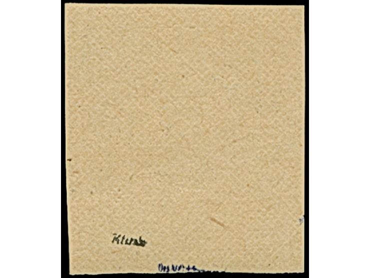 1945, Deutscher Druck, Probedrucke auf Bremer Papier, 12 Pfg. ungezähnt, postfrisch, tadellos, sign. Klink und Dr. Wittmann s