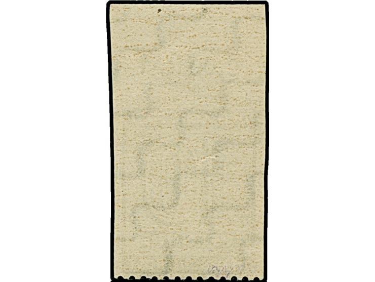 Ziffern 10 Pfg. oben ungezähnt; wie immer bei dieser Abart ist die seitliche Zähnung wahrscheinlich abgeschnitten, postfrisch