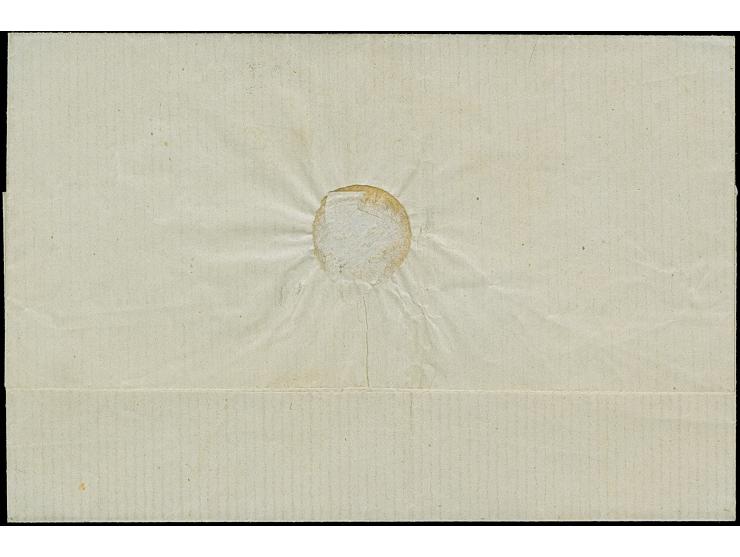 1858, 10 k. brown/blue, fresh colours, tied by receiving framed “ANK 3/10” to folded lettersheet (without correspondance) to 