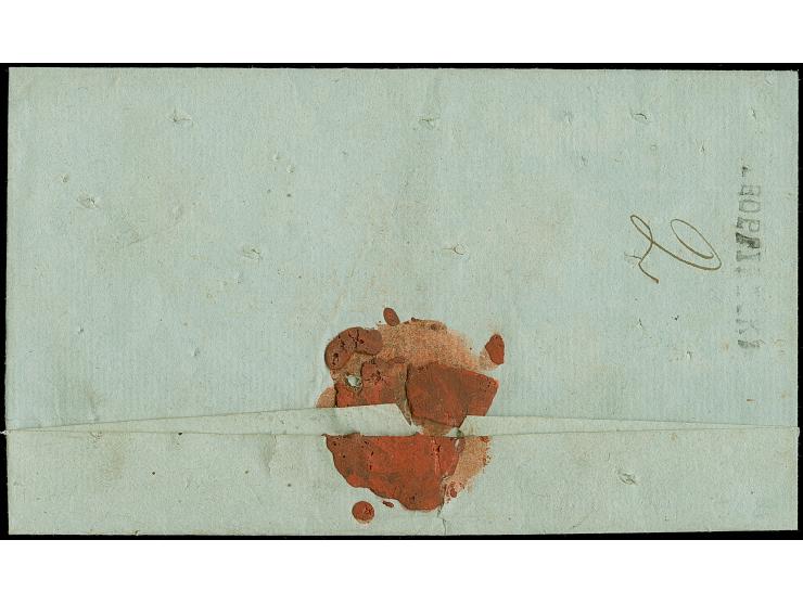 “GEORGIYEVSK” undated straightline (Dobin-Nr. 48.1.02), fair strike to reverse of folded entire without correspondance to Tam