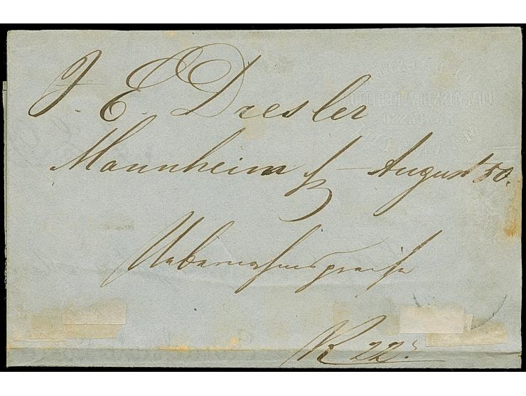 1849, 1 Kr. schwarz, Platte 1, farbfrisch und allseits breitrandig geschnitten, oben mit durchgehender Trennungslinie, sauber