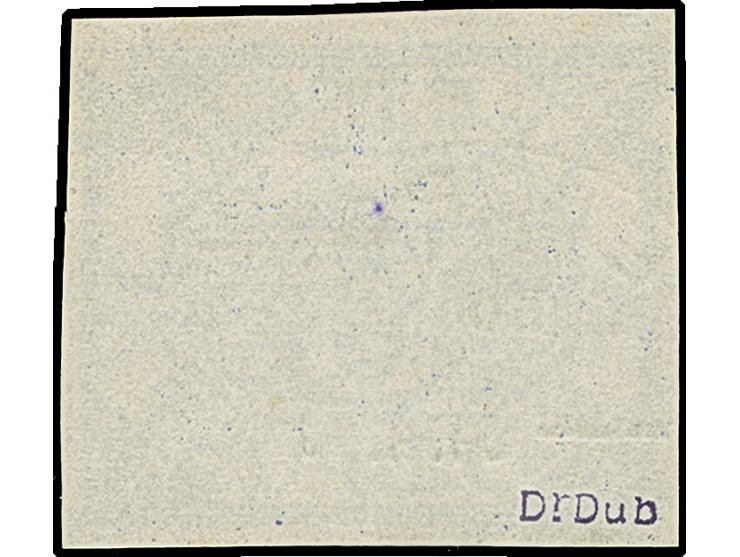 1945, U-Boot Hela dunkelultramarinblau, sauber mit Feldpostnormstempel “b” “---.04.4.45”, sehr gute Erhaltung, sign. Dub sowi