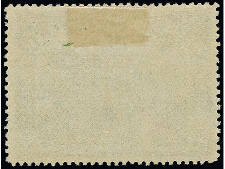 1920, 5 Franc blau, Aufdrucktype II, gezähnt 14 ¾:15, sauber ungebraucht, tadellos in ausgabetypischer Zähnung, Kurzbefund Ho