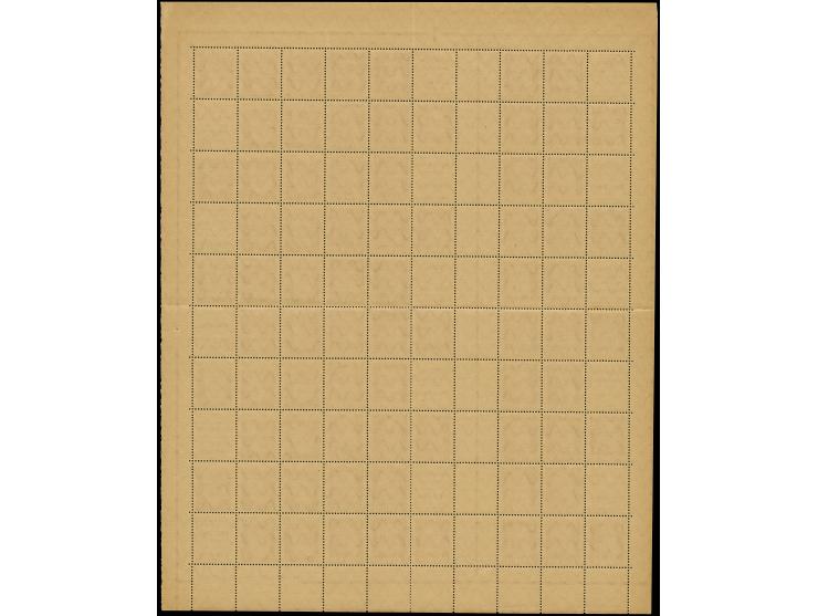 1911/12, „Apfelwein“ + 10 Pfg. Luitpold rot, kompletter Markenheftchenbogen, unten mit Druckvermerk “MARKENHEFTCHEN 3. AUFLAG