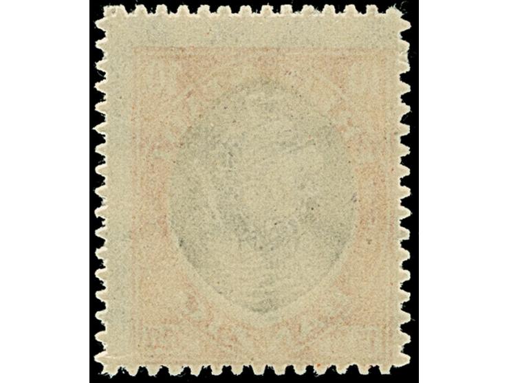 1921, Kogge 10 Pfg., Probedruck in orange/violett, postfrisch, tadellos