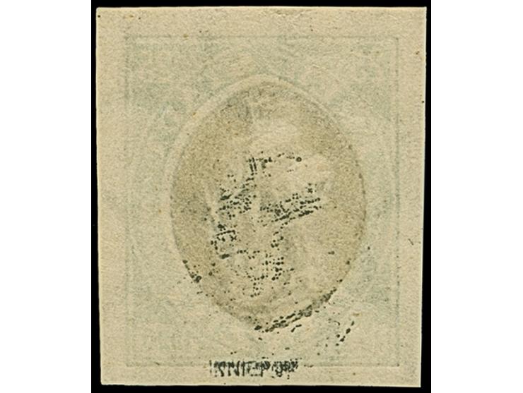 1921, Kogge 25 Pfg., Probedruck in grün/schwarz, ungezähnt, postfrisch, einwandfrei, sign. Kniep BPP