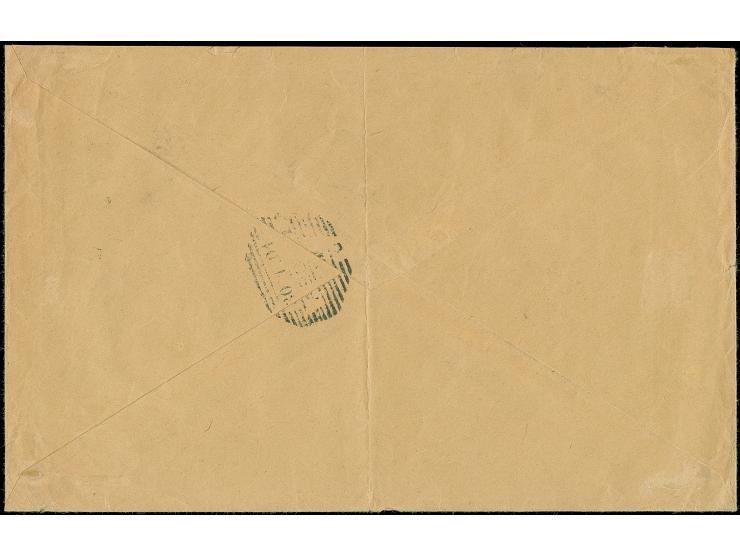 PETSCHILI: Germania 10 Pfg. dunkelkarminrot, zwei Einzelwerte mit Stempel ""K.D. FELDPOSTEXPED. DES OSTASIATISCHEN EXPEDITION