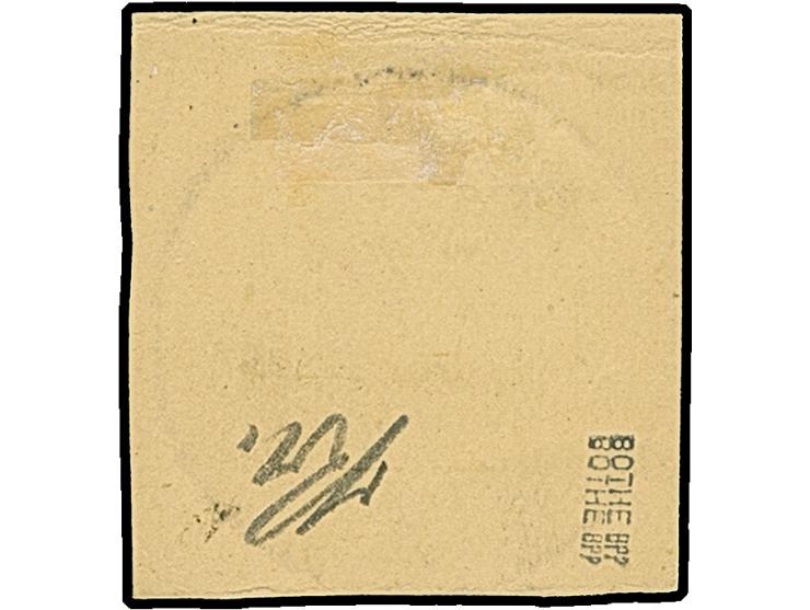 PETSCHILI: Kiaoutschou 25 Pfg. rötlichorange/gelbschwarz, farbfrisch und gut gezähnt, sauber mit EKr. “PEKING 7/06 01” auf Br