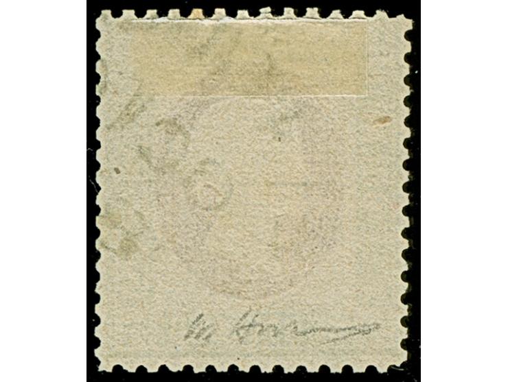 ¼ Sch. grün/karmin, der Fehldruck, farbfrisch und gut gezähnt, sauber mit Kreisbogenstempel "HELIGOLAND" entwertet, mit den ü