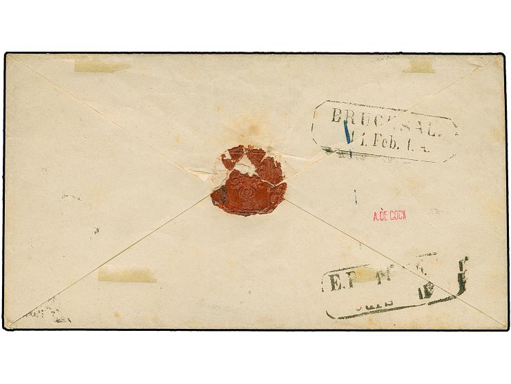 3 Kr. auf grün, voll- bis breitrandig, mit zentrisch auf- und zusätzlich nebengesetztem Uhrradstempel "10" (Kuppenheim) und n