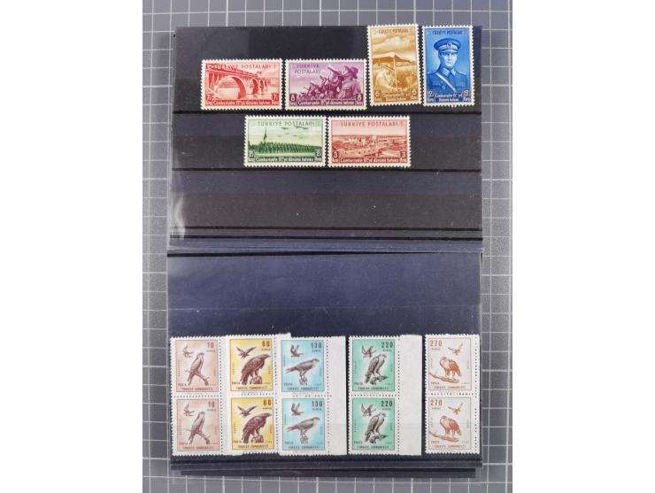 1900/80, Collection unused including newspaper set 1909, Star and Crescent 1922/23, Red Crescent issues with perforation erro