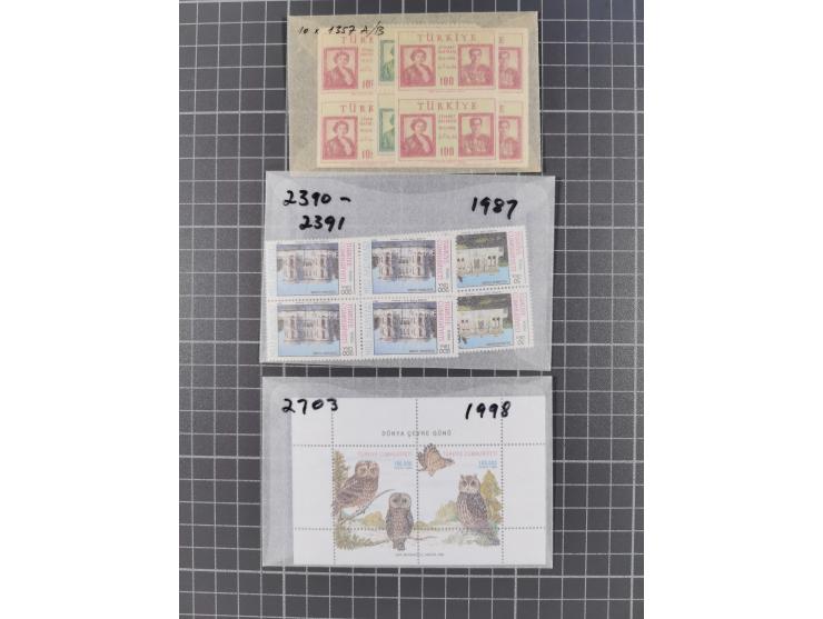 1900/80, Collection unused including newspaper set 1909, Star and Crescent 1922/23, Red Crescent issues with perforation erro