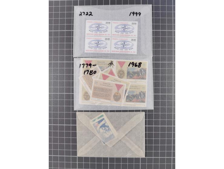 1900/80, Collection unused including newspaper set 1909, Star and Crescent 1922/23, Red Crescent issues with perforation erro