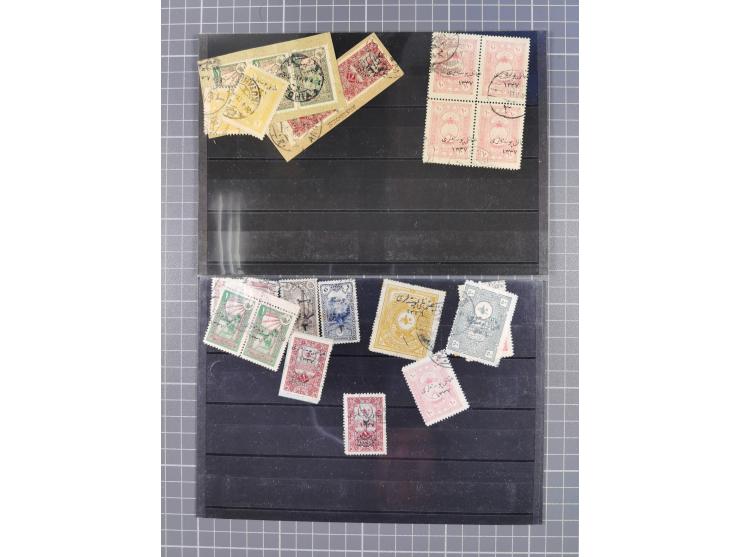 1900/80, Collection used including good part Turkey in Asia, different overprint Types, bisects, newspaper sets, Star and Cre