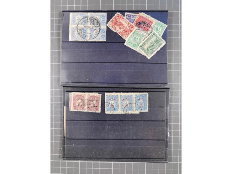1900/80, Collection used including good part Turkey in Asia, different overprint Types, bisects, newspaper sets, Star and Cre
