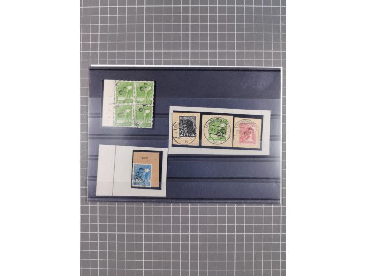 1948, meist postfrische und teils gestempelte Partie, alle mit Aufdruck “20/Magdeburg 5”, teils abgedeckt oder in violett, ei