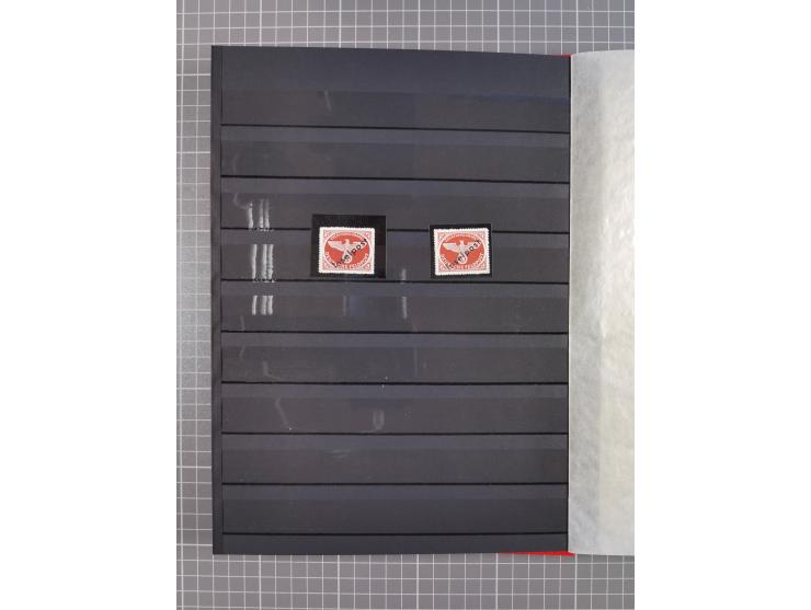 1943/45, postfrische, ungebrauchte und gestempelte Partie im Steckbuch, dabei u.a. Mi. 5 (12), 6 (2), 7B (3), 11BaK, etc.