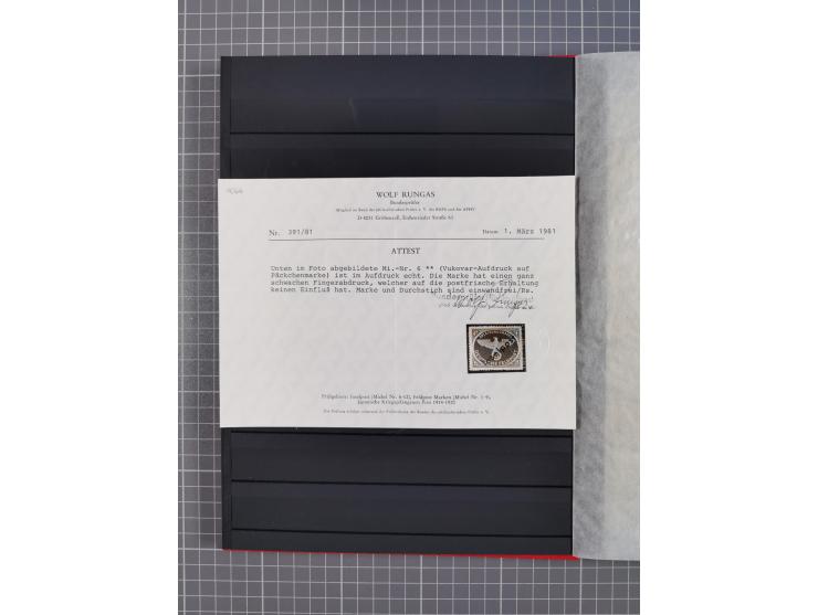 1943/45, postfrische, ungebrauchte und gestempelte Partie im Steckbuch, dabei u.a. Mi. 5 (12), 6 (2), 7B (3), 11BaK, etc.