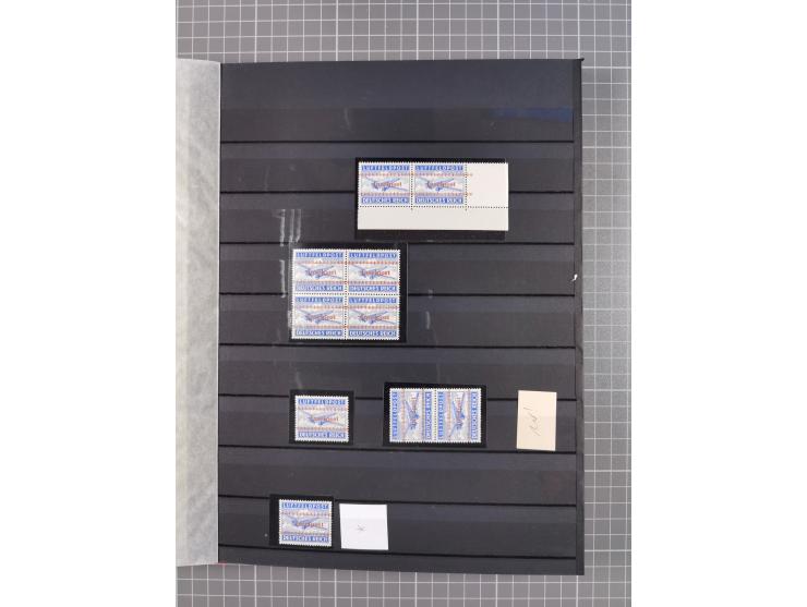 1943/45, postfrische, ungebrauchte und gestempelte Partie im Steckbuch, dabei u.a. Mi. 5 (12), 6 (2), 7B (3), 11BaK, etc.