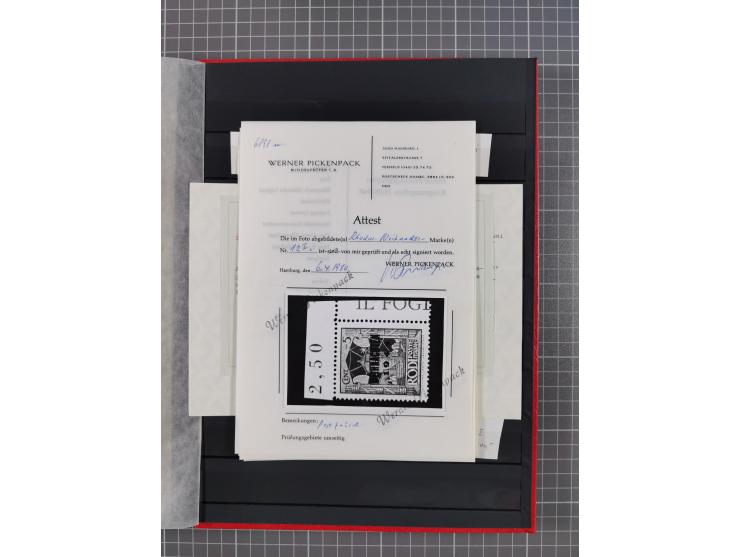 1943/45, postfrische, ungebrauchte und gestempelte Partie im Steckbuch, dabei u.a. Mi. 5 (12), 6 (2), 7B (3), 11BaK, etc.