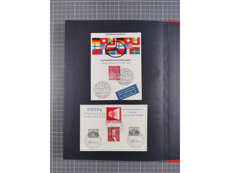 1948/65 (ca.), postfrische, wenig ungebrauchte und gestempelte reichhaltige Partie in vier Steckbüchern, dabei mehrere Postho