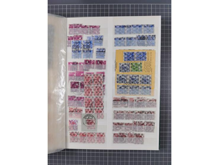 1945/48, Kontrollrat und Bizone, postfrische, ungebrauchte und gestempelte reichhaltige Partie in vier Steckbüchern, dabei me