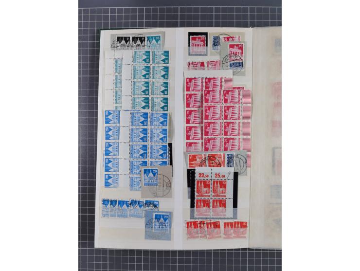 1945/48, Kontrollrat und Bizone, postfrische, ungebrauchte und gestempelte reichhaltige Partie in vier Steckbüchern, dabei me