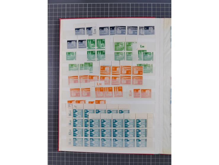 1945/48, Kontrollrat und Bizone, postfrische, ungebrauchte und gestempelte reichhaltige Partie in vier Steckbüchern, dabei me