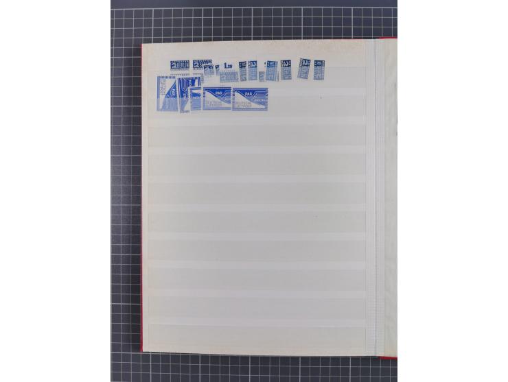 1945/48, Kontrollrat und Bizone, postfrische, ungebrauchte und gestempelte reichhaltige Partie in vier Steckbüchern, dabei me