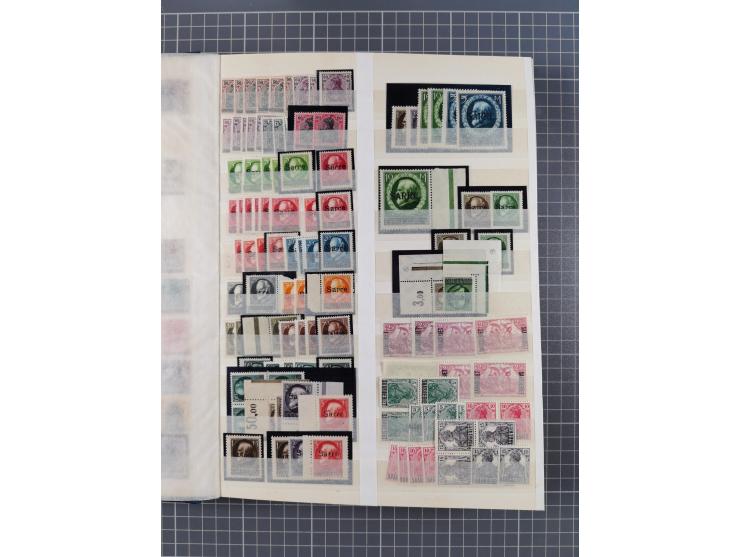 1920/59, postfrische, ungebrauchte und gestempelte interessante Partie in 2 Steckbüchern, dabei diverse Sätze Mi. 1-17, 30 (4