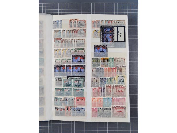 1920/59, postfrische, ungebrauchte und gestempelte interessante Partie in 2 Steckbüchern, dabei diverse Sätze Mi. 1-17, 30 (4
