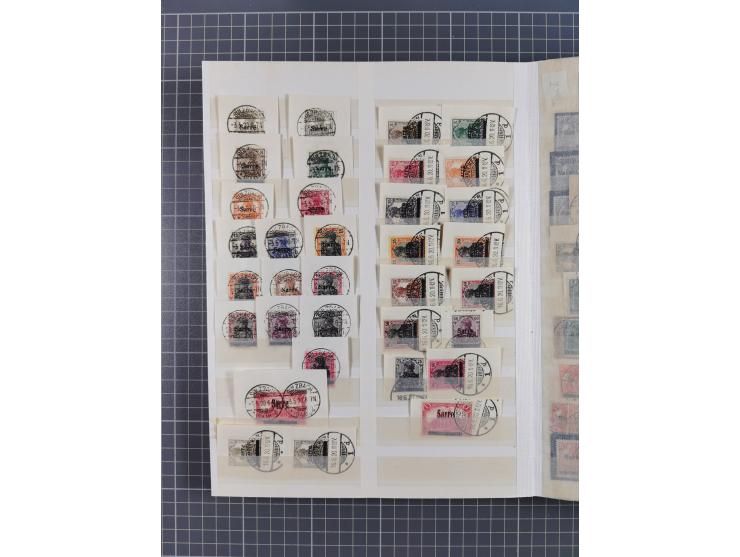 1920/59, postfrische, ungebrauchte und gestempelte interessante Partie in 2 Steckbüchern, dabei diverse Sätze Mi. 1-17, 30 (4