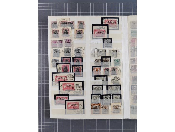 1920/59, postfrische, ungebrauchte und gestempelte interessante Partie in 2 Steckbüchern, dabei diverse Sätze Mi. 1-17, 30 (4