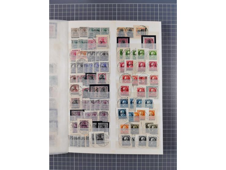 1920/59, postfrische, ungebrauchte und gestempelte interessante Partie in 2 Steckbüchern, dabei diverse Sätze Mi. 1-17, 30 (4