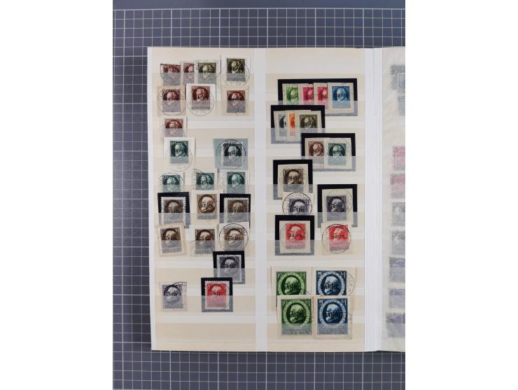 1920/59, postfrische, ungebrauchte und gestempelte interessante Partie in 2 Steckbüchern, dabei diverse Sätze Mi. 1-17, 30 (4