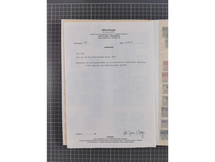 1920/59, postfrische, ungebrauchte und gestempelte interessante Partie in 2 Steckbüchern, dabei diverse Sätze Mi. 1-17, 30 (4