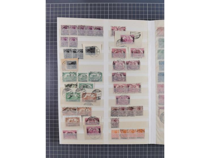 1920/59, postfrische, ungebrauchte und gestempelte interessante Partie in 2 Steckbüchern, dabei diverse Sätze Mi. 1-17, 30 (4