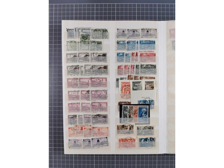 1920/59, postfrische, ungebrauchte und gestempelte interessante Partie in 2 Steckbüchern, dabei diverse Sätze Mi. 1-17, 30 (4