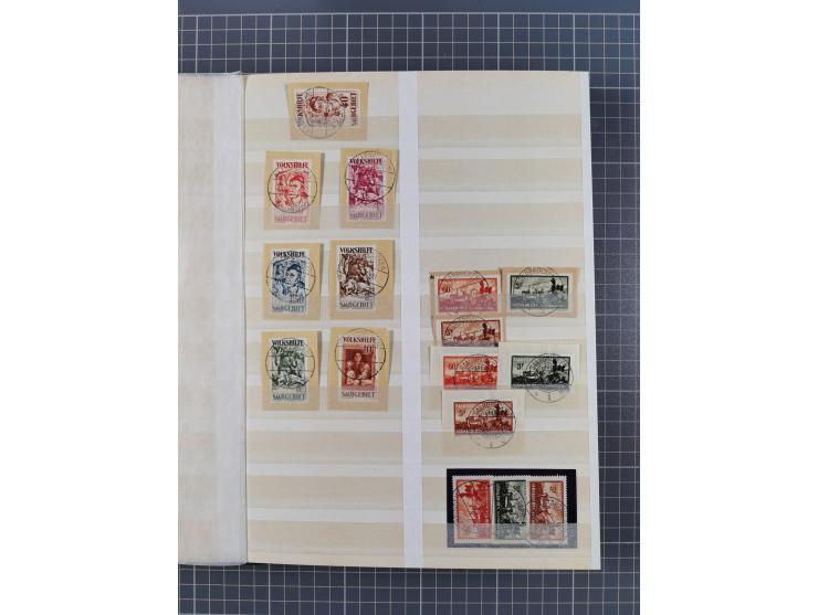 1920/59, postfrische, ungebrauchte und gestempelte interessante Partie in 2 Steckbüchern, dabei diverse Sätze Mi. 1-17, 30 (4
