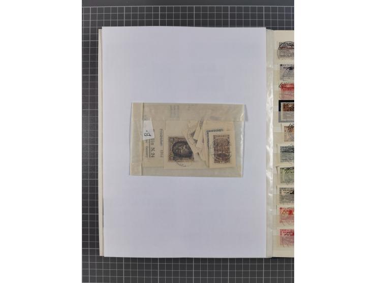 1920/59, postfrische, ungebrauchte und gestempelte interessante Partie in 2 Steckbüchern, dabei diverse Sätze Mi. 1-17, 30 (4