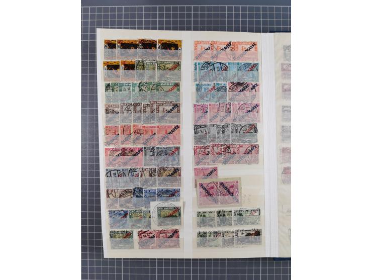 1920/59, postfrische, ungebrauchte und gestempelte interessante Partie in 2 Steckbüchern, dabei diverse Sätze Mi. 1-17, 30 (4